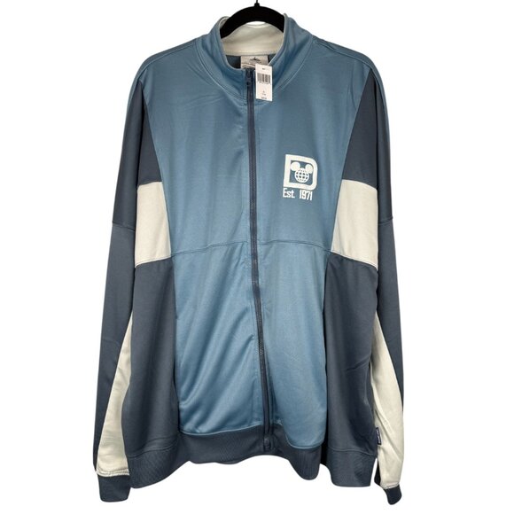 NWT Blue Walt Disney World Spirit Jersey LongSleeve Full Zip TrackSuit Jacket-XL - Picture 1 of 5